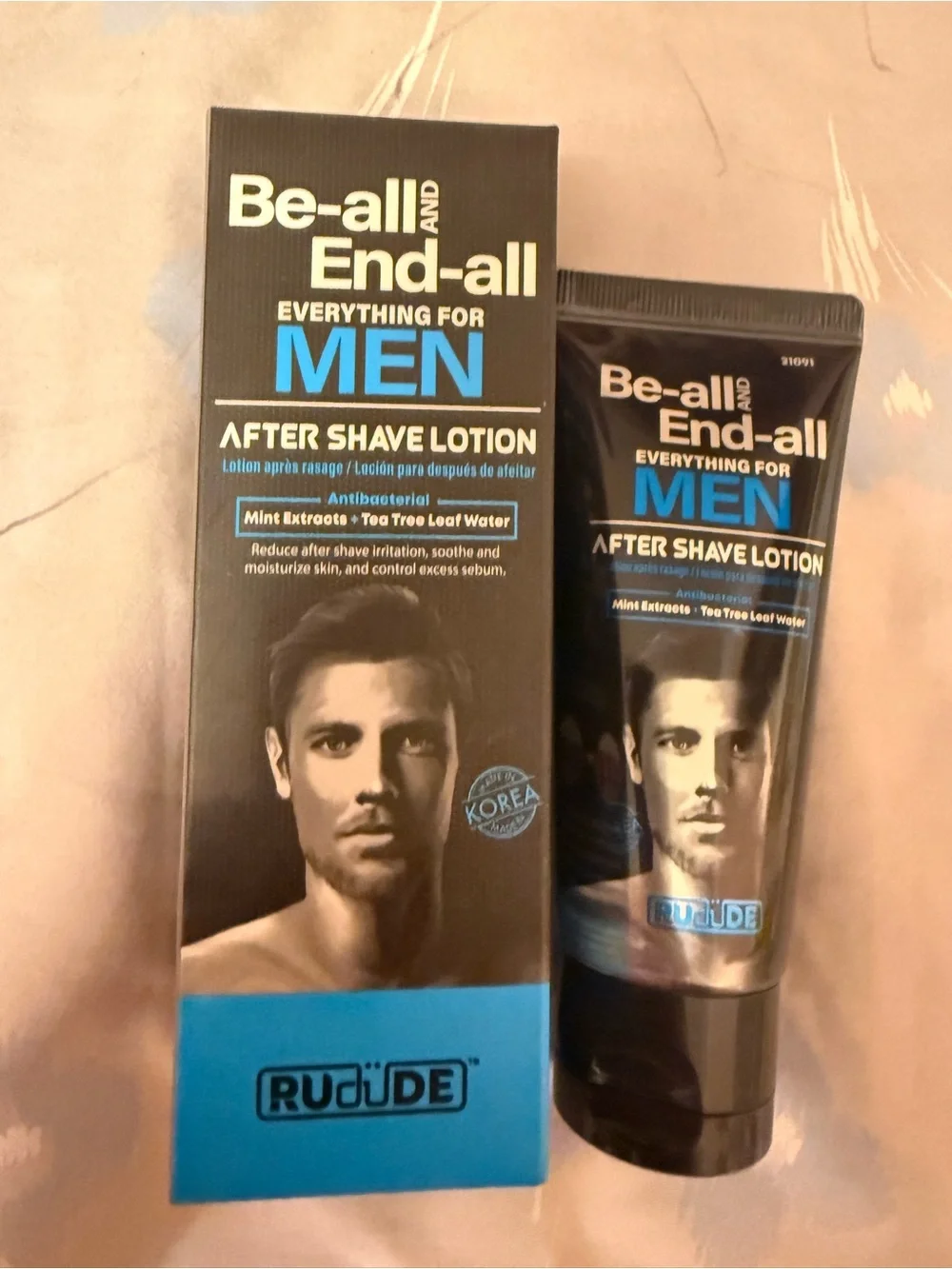 RUDE Be-all and End-all Men's Aftershave Lotion Mint Antibacterial 1.69 oz